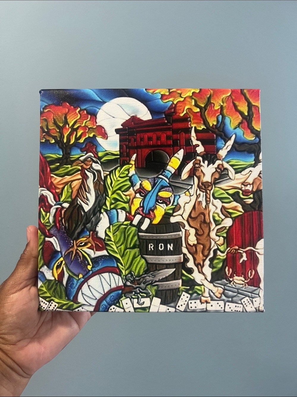Puerto Rico Pop Art Canvas
